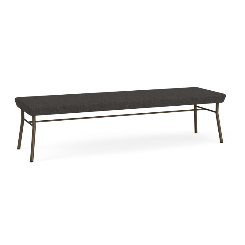Banc en métal 3 places Chat, Bronze, Bleu fumé Archetype