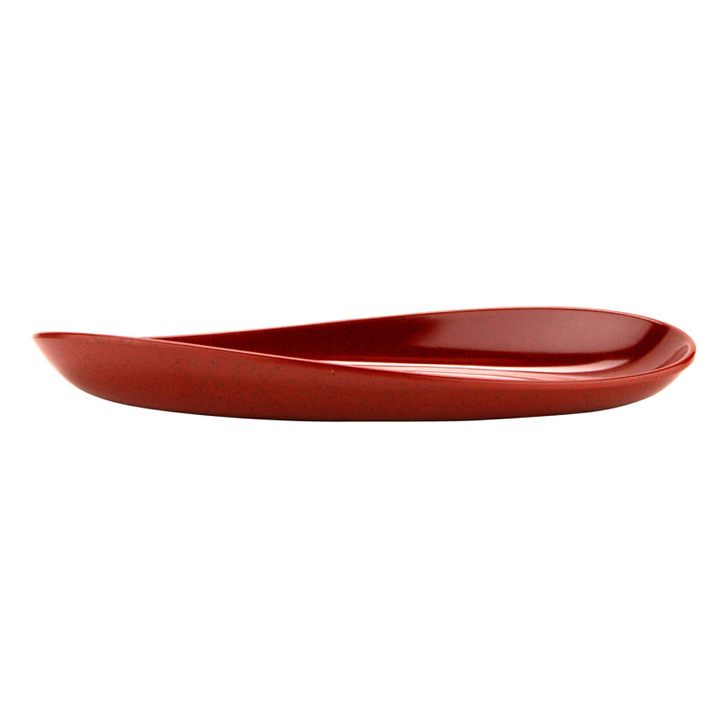 Le GE Plateau ovale en mélamine, Piment, 15 po x 8 po