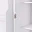 Armoire de rangement de salle de bain avec portes et tiroir, plusieurs espaces de rangement, tablettes réglables-1363139813