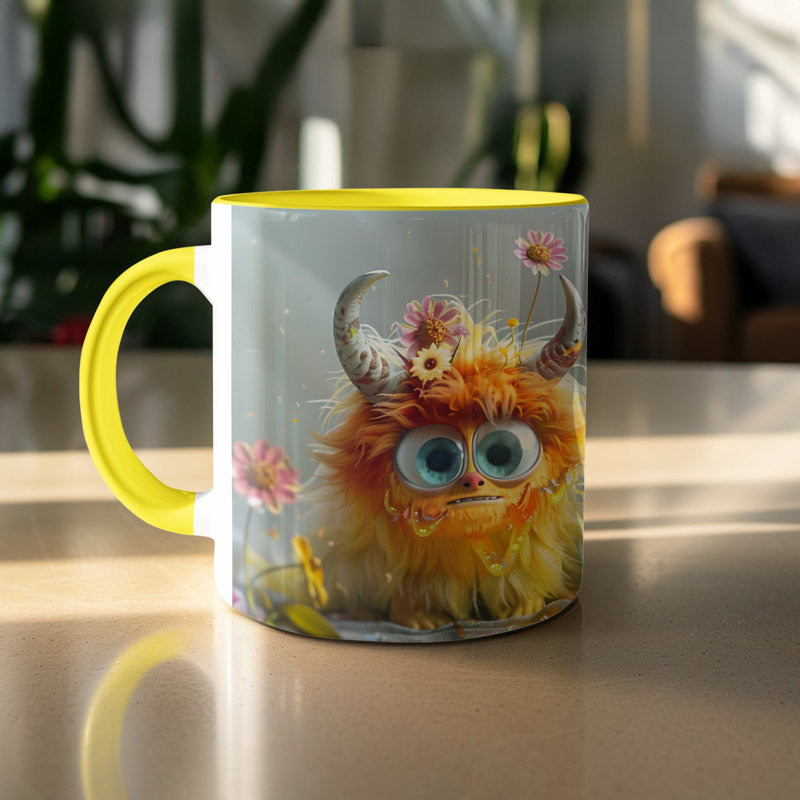 Ceramic Coffee Mug, Yellow