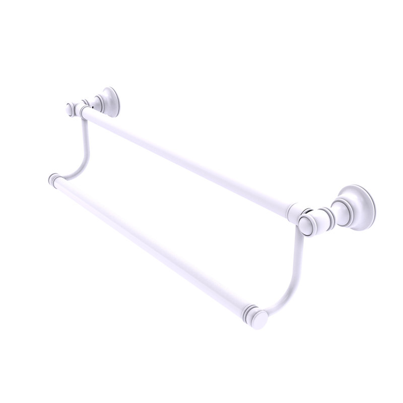 Double barre à serviettes murale 24 "Freyja, Blanc mat