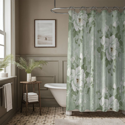 Rustic Sage Blooms - 1 Piece Standard Shower Curtain