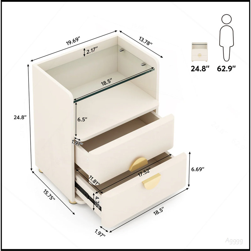 Armoire d'appoint, table de chevet, table de chevet avec rangement