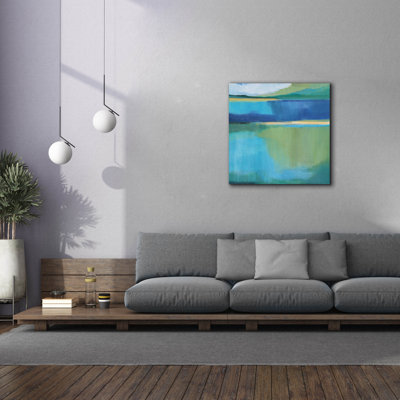 Epic Graffiti 'Lagoon 1' by Brittany Evans Canvas Wall Art, 37" x 37"