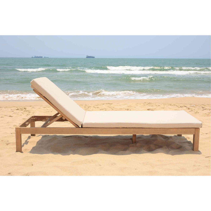 Chaise longue avec coussin Panama Cabo Panama,   Beige antique