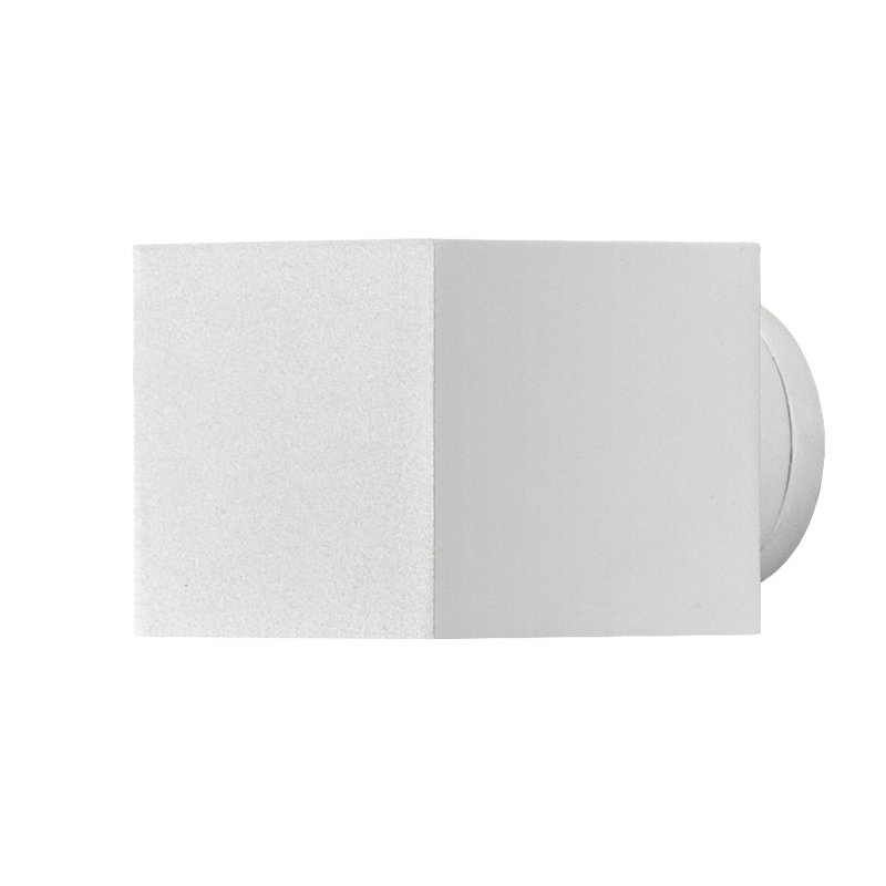 Silver Outdoor Armed Sconce, Matt White