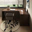Bureau d'écriture rectangulaire en bois massif brun noisette-731841426-731841423