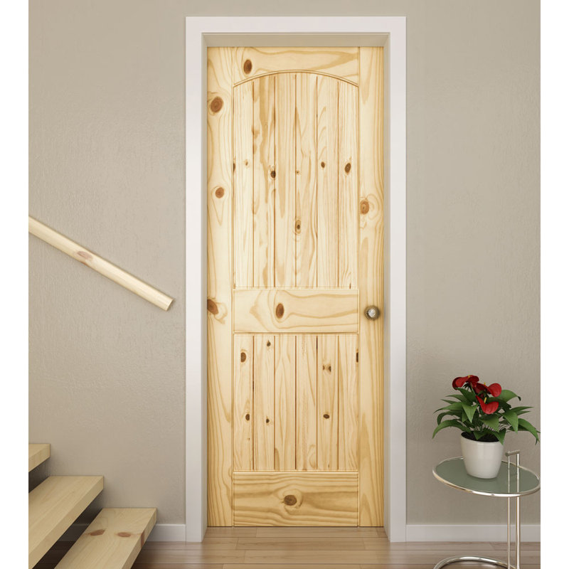 Porte standardisée en bois manufacturé massif, H 80 po x l 18 po x p 1,37 po