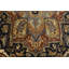Tapis Fariz Serapi fait à la main 8 x 10 de couleur bleu marine Faron