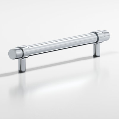 6" Centre to Centre Round Collared Cabinet Pull With Straight Posts