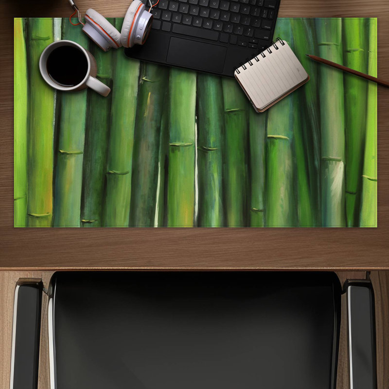 Green bamboo - 14.00"x24.25" Desk mat