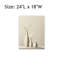 Décoration murale sur toile blanche vintage champêtre blanc de qualité supérieure 24 po x 18 po