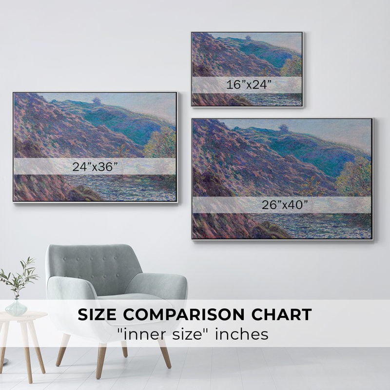 «Vintage Landscape -CLIX» sur toile, Blanc, H 17 po x l 25 po