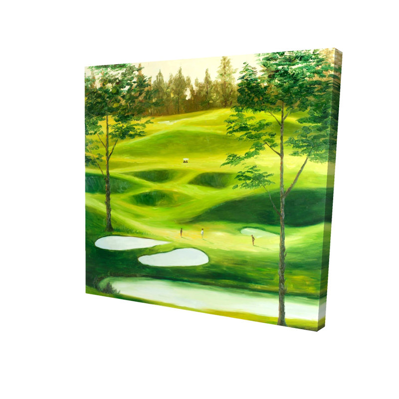 «Big Golf Course», reproduction sur toile, Toile tendue, H 36 po x l 36 po