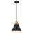 Hinsinger 1-Light 9.4“ Wide Single Cone Kitchen Island Pendant Light with Wood Accents-967346898