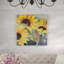 «Sunflowers in Watercolor II» par Sandra Iafrate - Peinture sur toile-1654449478-1654449474