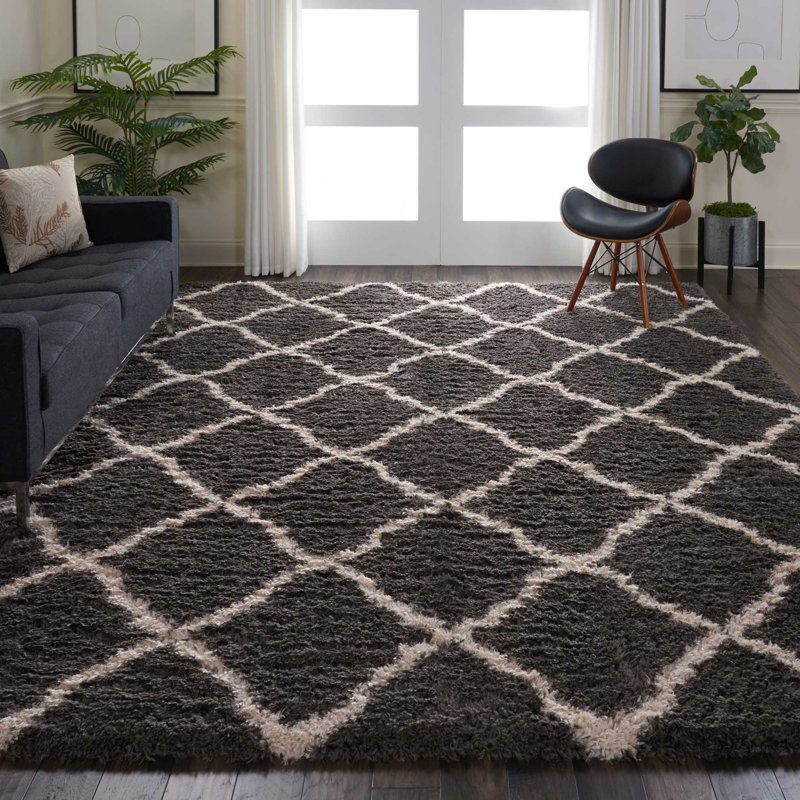 Schmit Performance Geometric Indoor Rug, Rectangle 9' x 12'