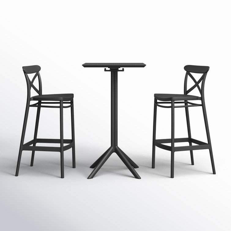 Farrah Square 2 - Person 23.6'' Long Bar Height Dining Set