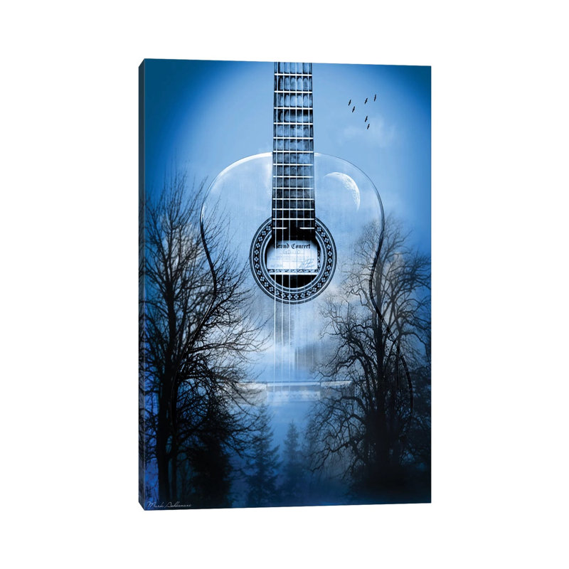 Mystic Music Night by Mark Ashkenazi - Wrapped Canvas Gallery-Wrapped Canvas Giclée, 20.32 cm H x 30.48 cm W