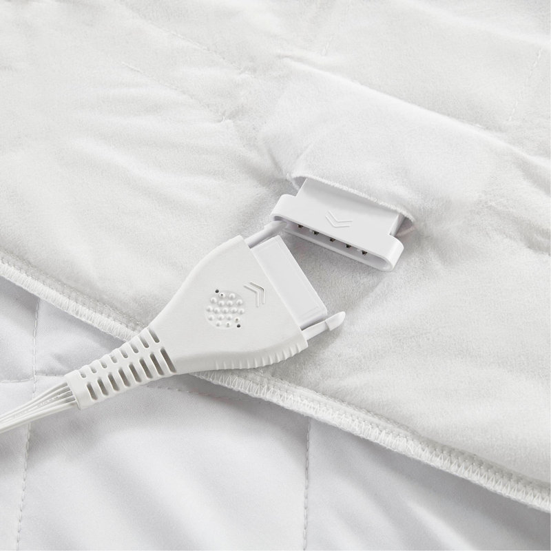 Protège-matelas 1 pièce chauffant - Double, blanc