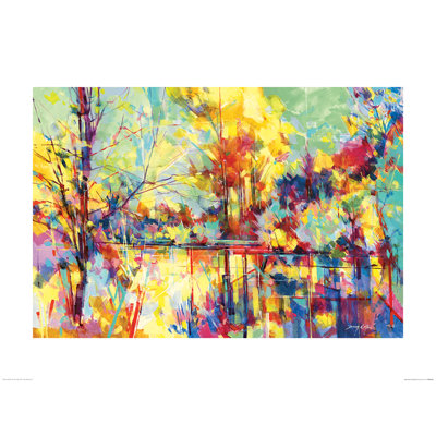 Lake Near Cinderford 1 Piece Painting