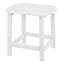 Chaises 3 pièces Adirondack pliantes avec table d'appoint, chaises d'extérieur en plastique PEHD avec porte-gobelet - 400 lb et résistant aux intempéries pour foyer, terrasse, piscine, patio-1007709027