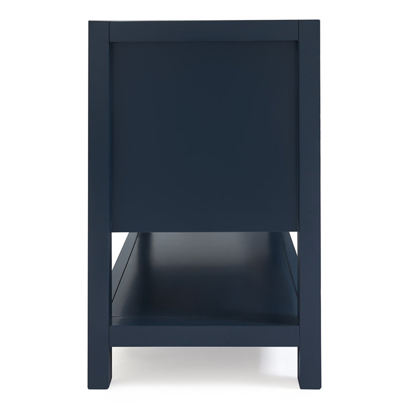 60'' W Single Bathroom Vanity Base, Midnight Blue