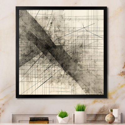 " Minimalist Black And White V "