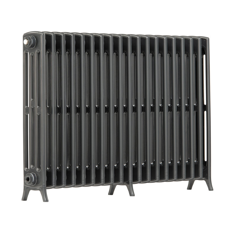 Romona Horizontal Traditional Colosseum Radiator, Grey, 750cm