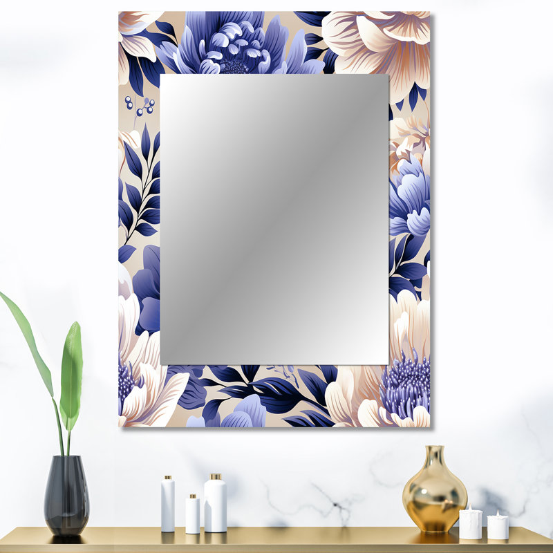 Paisley perse mauve Zeidan - miroir cachemire, motif cachemire floral unique, 40 po x 30 po