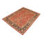 Tapis bleu / rouille en laine noué à la main 7 pi 9 po x 10 pi 1 po Abbigail Southwestern