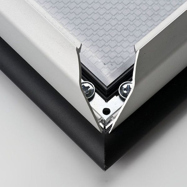 Double Colour Frame, 30.31" H x 24.33" W x 0.59" D, Black/Silver