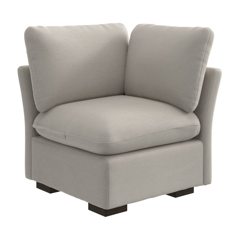 Coin modulaire, meubles de salon, Polyester taupe brume