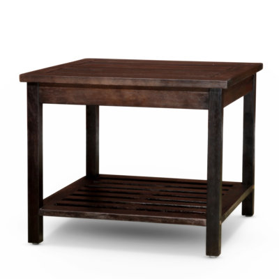 Charnelle Square Outdoor Side Table , 22.57'' in. W 22.57'' in. D
