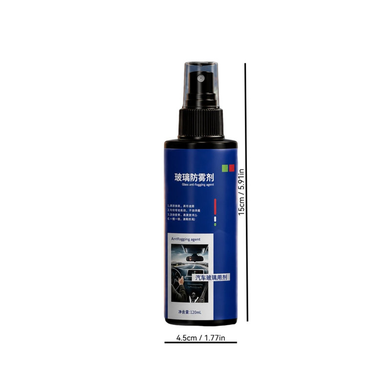 Anti-buée, désembuage, pare-brise, anti-buée, anti-buée, 120 ml, bleu