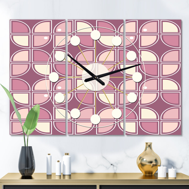 Horloge murale rétro surdimensionné Mid-Century