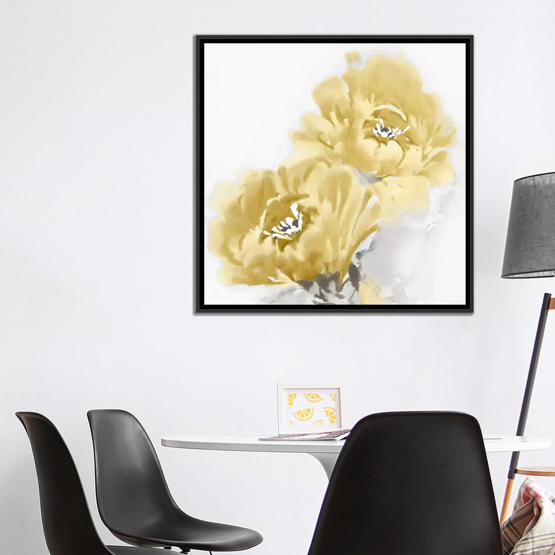 " Flower Bloom In Yellow I " by Jesse Stevens East Urban Home Mat 