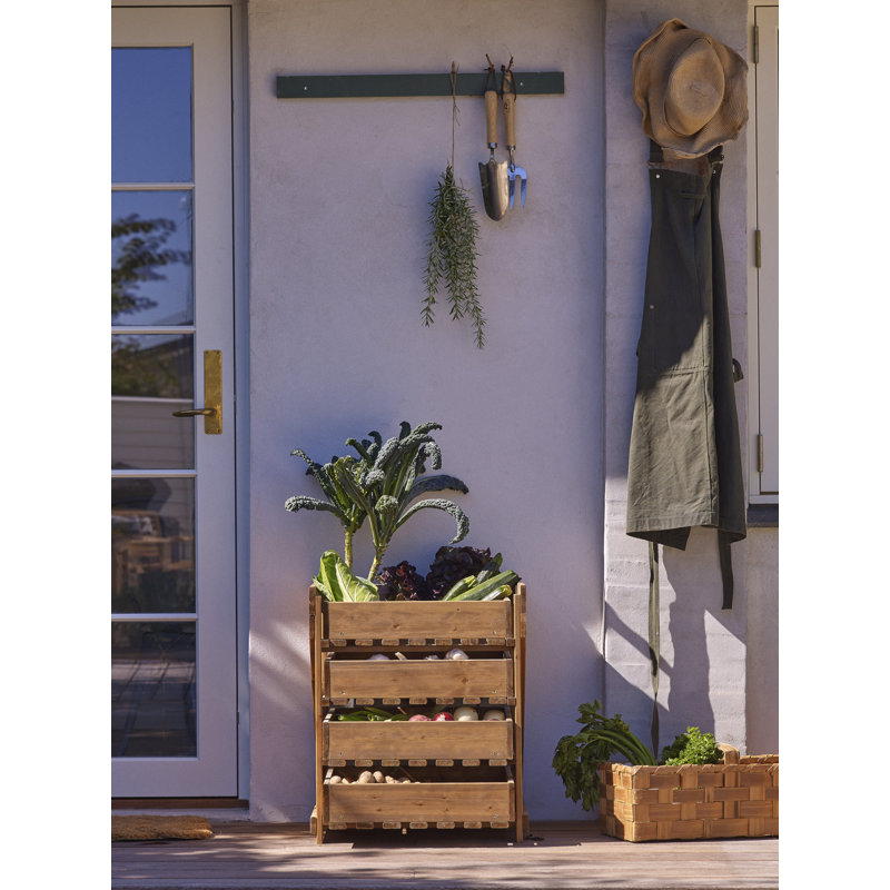 Sol 27 Outdoor Solid Wood Decorative Bin