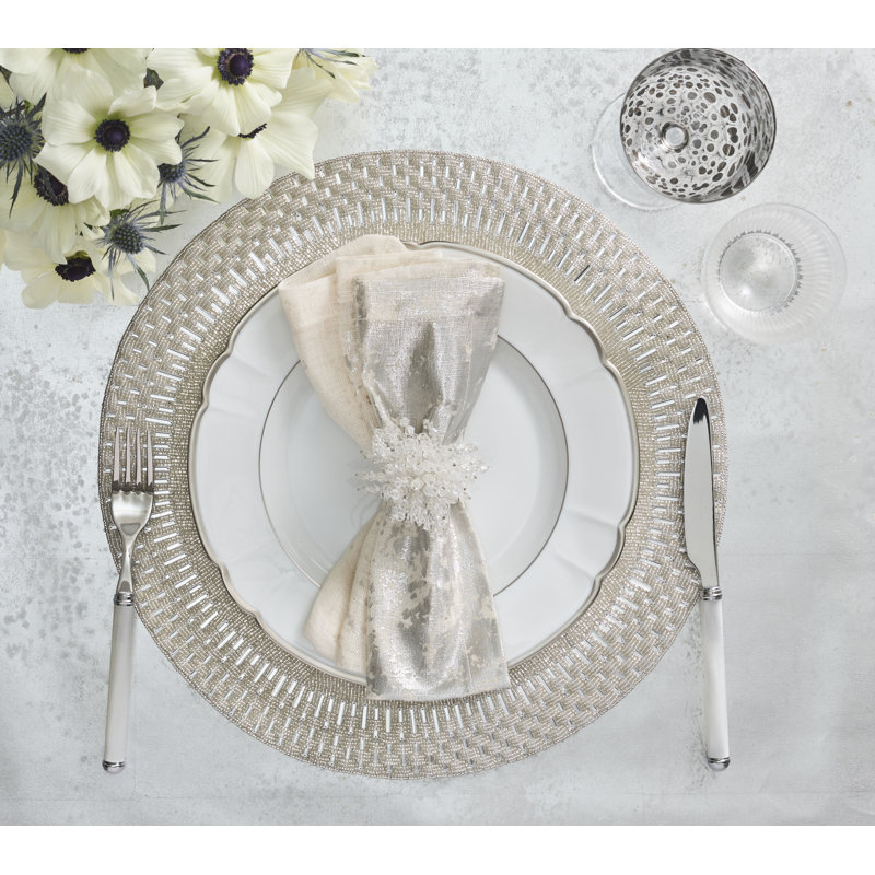 Palisade Placemat, Silver