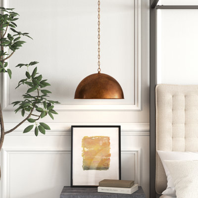 Luminaire suspendu en forme de dôme à 1 lumière Najuma