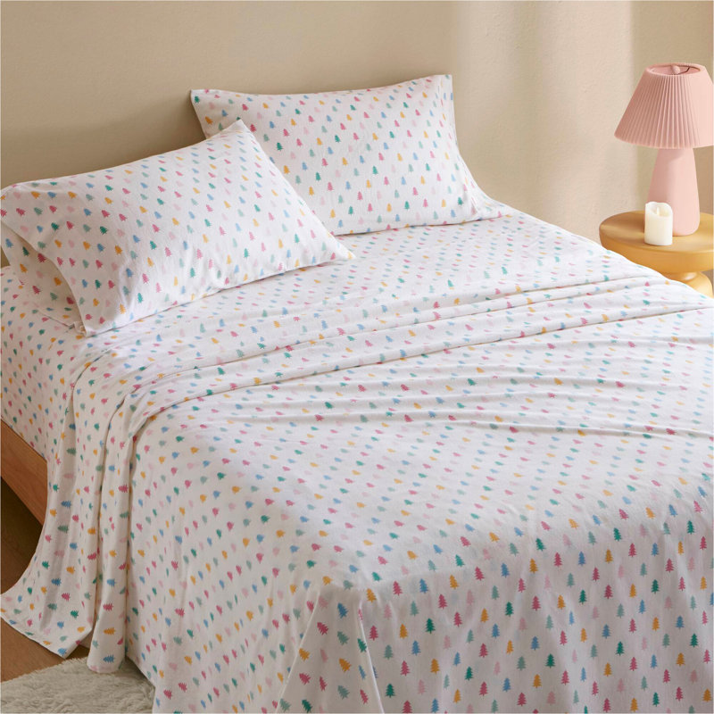 Ensemble de draps 3 pièces 100% coton, Twin Sheet Set with 2 Pillowcases