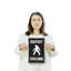 Panneau en plastique Bigfoot Crossing 8 po x 12 po