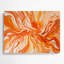 Aquarelle abstraite, art mural en métal orange 10-1526945692