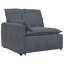  Canapé modulaire gris foncé