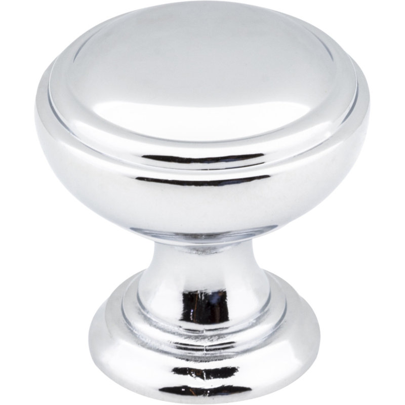 Tiffany Mushroom Knob, Polished Chrome
