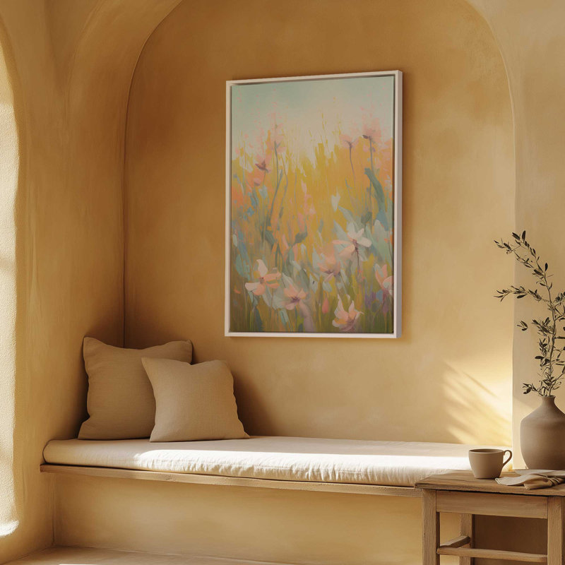 «Symphony Of Pastel Meadows II», H 18,75 po x l 12,75 po, Noir satiné