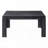 60'' Rectangular Dining Table with Black Reclaimed Wood Look-1446409391