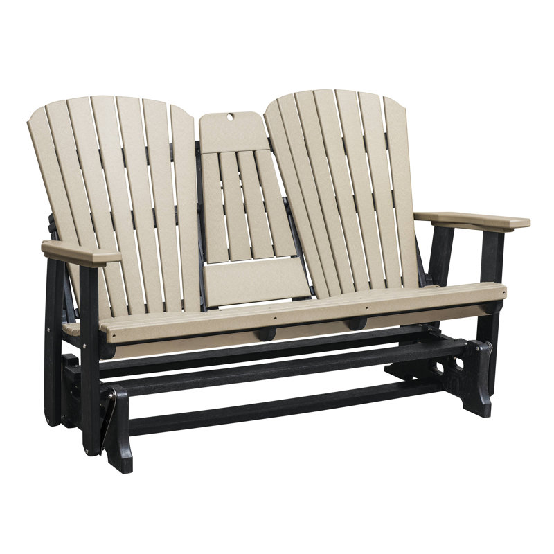 Fauteuil oscillant d'extérieur Bethy, Structure blanche / siège coquillage