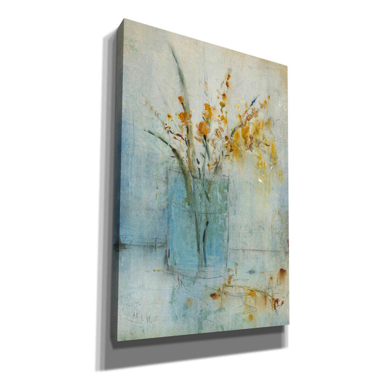 «Blue récipient II» par Tim O'Toole, art mural sur toile, H 18 po x l 12 po x P 0,75 po