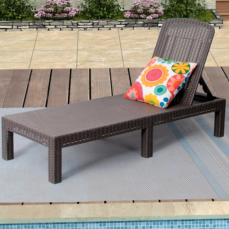 Shawhin Outdoor Metal Chaise Lounge